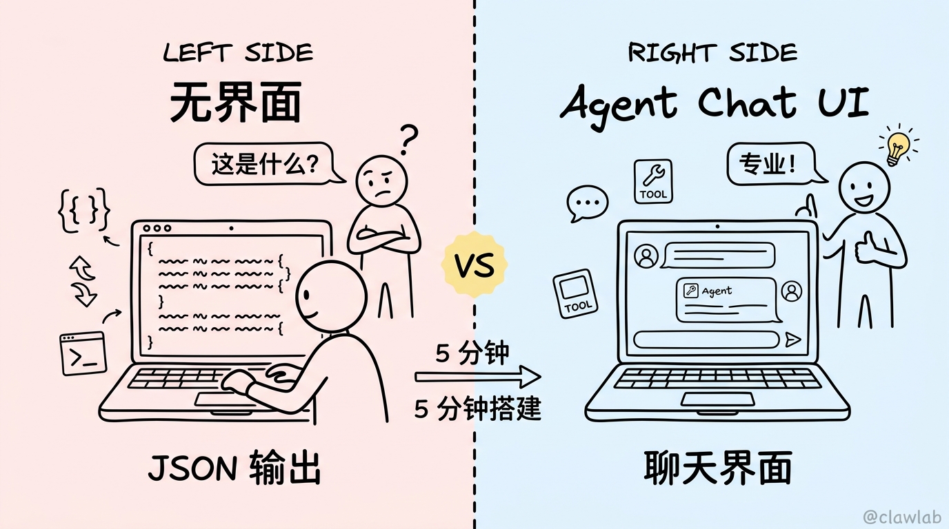 Agent 有无界面的痛点对比
